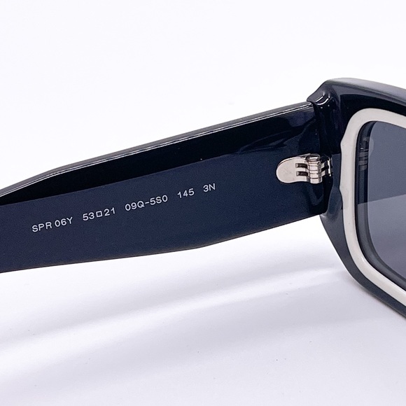 NEW PR06YS 09Q5S0 PRADA UNISEX SUNGLASSES PRADA SPR 06Y BLACK EYEWEAR PR 06YS - Picture 12 of 13